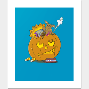 Bonkers the Bat: Pumpkin Posters and Art